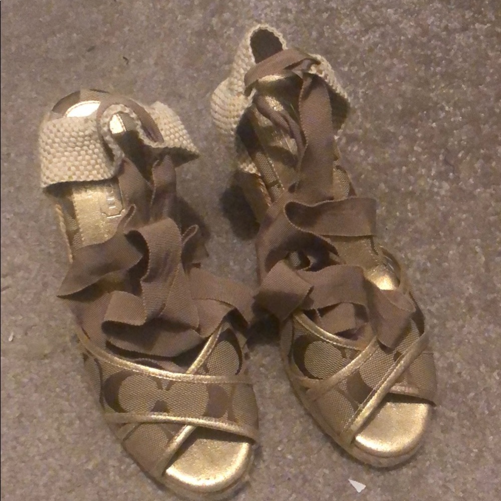 Coach espadrilles wedges